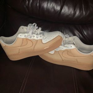 Air Force 1 premium split white tan